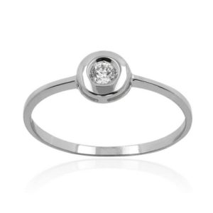 Sortija -Mod.xx, Oro 18K blanco