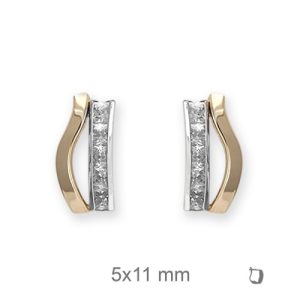 Pendientes -Mod.CC, Oro 18K