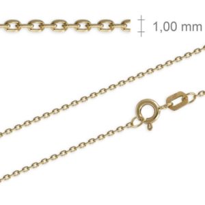 Cad.50cm -Mod.Eslab.Normal, Oro 18K
