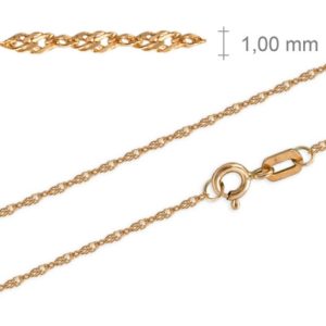 Cad.45cm -Mod.Singapur, Oro 18K