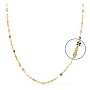 Cadena Diamantada, 40cm Oro 18K