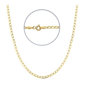 Cadena Hueca, 45cm Oro 18K