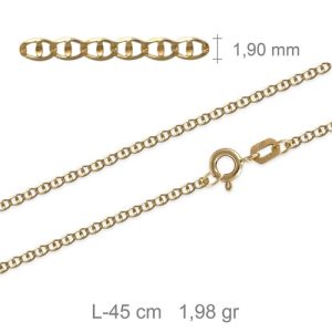 Cadena, Oro 18K