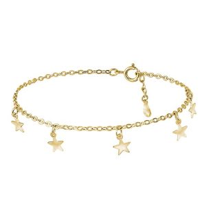 Tobillera, Plata B.Oro