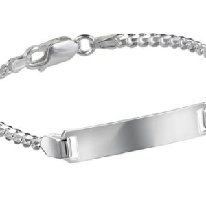 Pulsera Placa, Plata de Ley