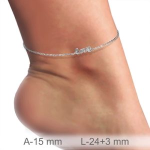 Tobillera, Plata de Ley