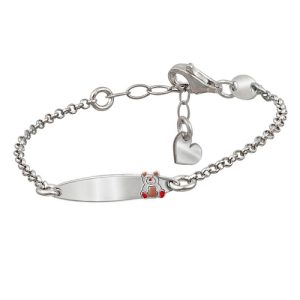 Pulsera Plaquita, Plata de Ley
