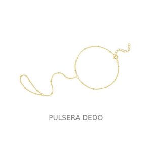 Pulsera Dedo, Plata B.Oro