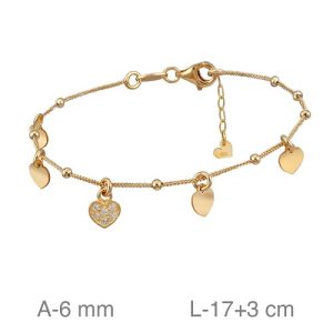 Pulsera, Plata B.Oro