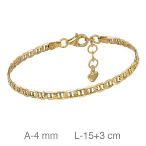 Pulsera, Plata B.Oro