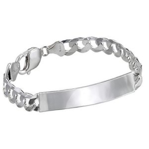 Pulsera Placa, Plata de Ley