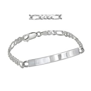 Pulsera Placa, Plata de Ley