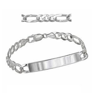 Pulsera Placa, Plata de Ley