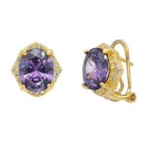 Pendiente, Plata C.Omega Dorado