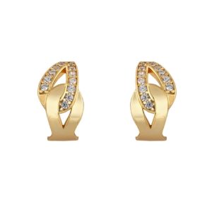 Pendiente, C.Omega Plata B.Oro