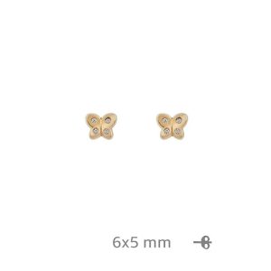 Pendiente, Plata B.Oro