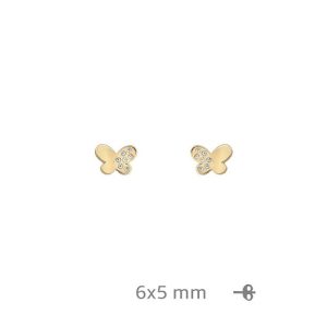 Pendiente, Plata B.Oro