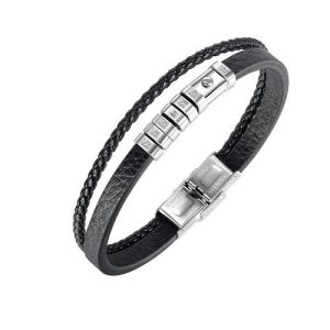 Pulsera, Acero y Cuero