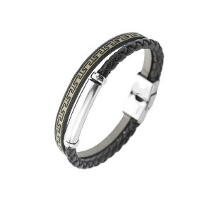 Pulsera, Acero y Cuero