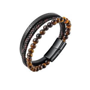 Pulsera, Acero y Cuero